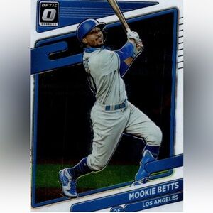 Mookie Betts 2021 Donruss Optic Los Angeles Dodgers Baseball Card